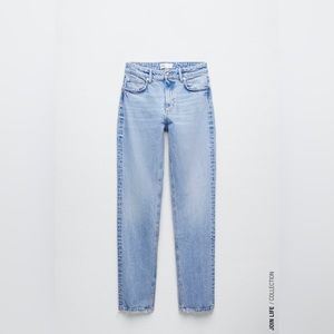 Zara TRF Slim Split Jeans